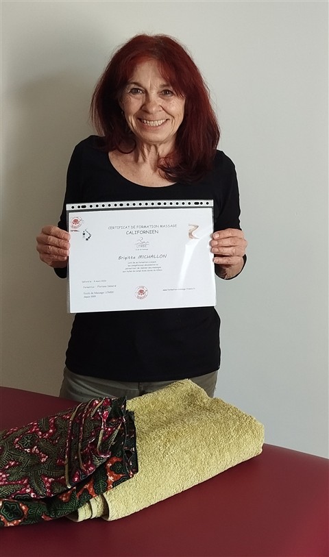 groupe d'éléve formation massage californien LFMBE Lyon 